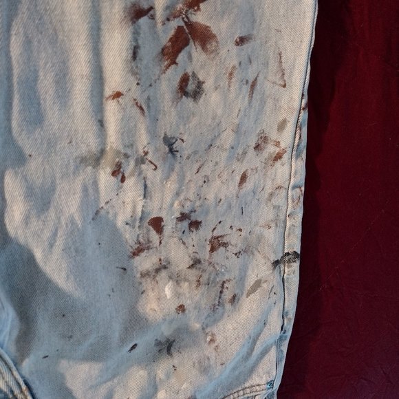 Real Construction Worker Jeans with Paint & Rip - Picture 9 of 11